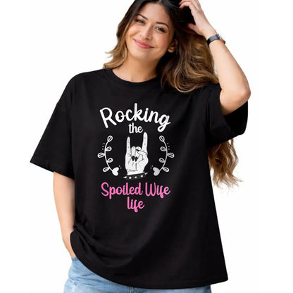 Best Wife Shirt, Wife and Husband Unisex T-Shirt/Hoodie/Sweatshirt HLT00 - Gift for wife T shirt, spoiled wife   Funny Spoiled Wife Art For Women Husband Spoiled Wife Life Pul (1)