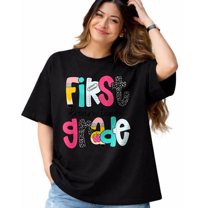 Best Teacher Shirt, Funny Teacher UnisexT-Shirt/Hoodie/Sweatshirt HLT00 - First Grade Dream Team Back to School 1st Grade Teacher T-Shirt
