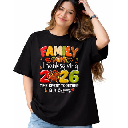 Best Thanksgiving Family Shirt , Funny Thanksgiving UnisexT-Shirt/Hoodie/Sweatshirt HLT00 - Family Thanksgiving 2026 Thanksgiving Crew Turkey Matching T-Shirt (1)