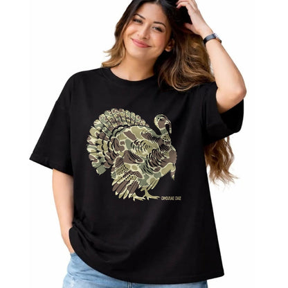 Funny Hunting Shirt, Gift For Hunting Lover Unisex T-Shirt/Hoodie/Sweatshirt HLT00 - Wild Turkey Camouflage Camo Turkey Hunting Camo Hunter T-Shirt