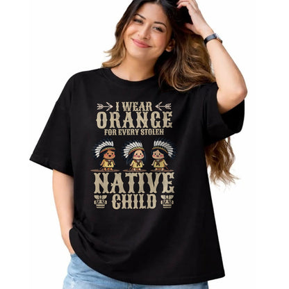 Native American T-Shirts, Vintage Native American Unisex T-Shirt/Hoodie/Sweatshirt HLT00 - I Wear Orange For Every American Native Child Indian Pride (5)