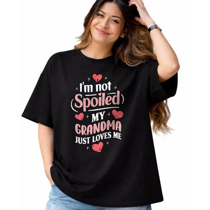 Best Wife Shirt, Wife and Husband Unisex T-Shirt/Hoodie/Sweatshirt HLT00 - I'm Not Spoiled My Grandma Just Loves Me Grandma Hearts T-Shirt