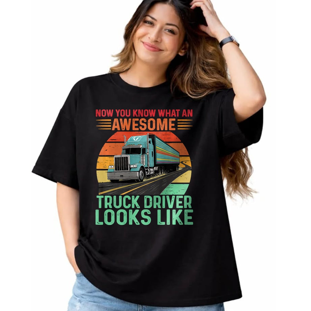 Best Truck Driver Life Shirt, Funny Trucker UnisexT-Shirt/Hoodie/Sweatshirt HLT00 - Awesome Truck driver Trucker Design For Men Truck Driver Premium Tri-blend T-Shirt