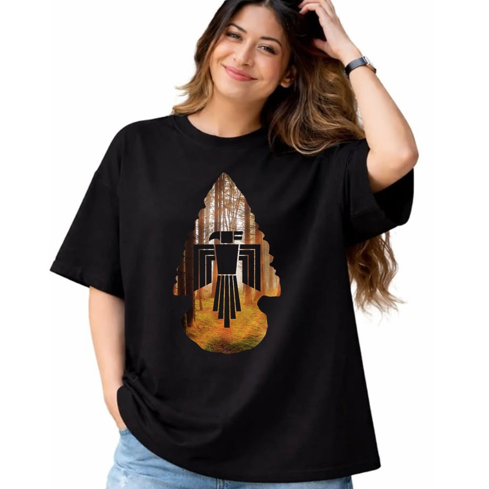 Native American T-Shirts, Vintage Native American Unisex T-Shirt/Hoodie/Sweatshirt HLT00 - Native Arrowhead Eagle American T