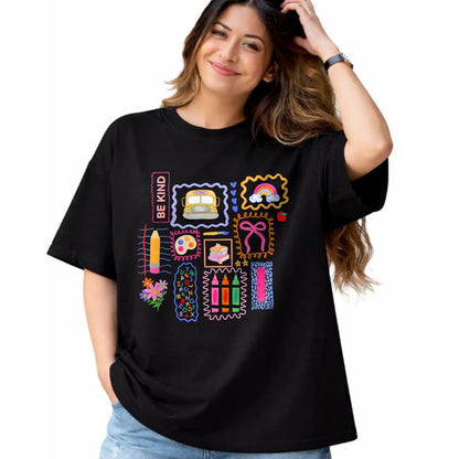 Best Teacher Shirt, Funny Teacher UnisexT-Shirt/Hoodie/Sweatshirt HLT00 - Coquette Bow Teacher Back To School Teacher Life Student Kid T-Shirt