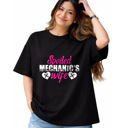 Best Wife Shirt, Wife and Husband Unisex T-Shirt/Hoodie/Sweatshirt HLT00 - Gift for wife T shirt, spoiled wife   Spoiled Mechanic's Wife Of A Mechanic Wife Pullover Hoodie