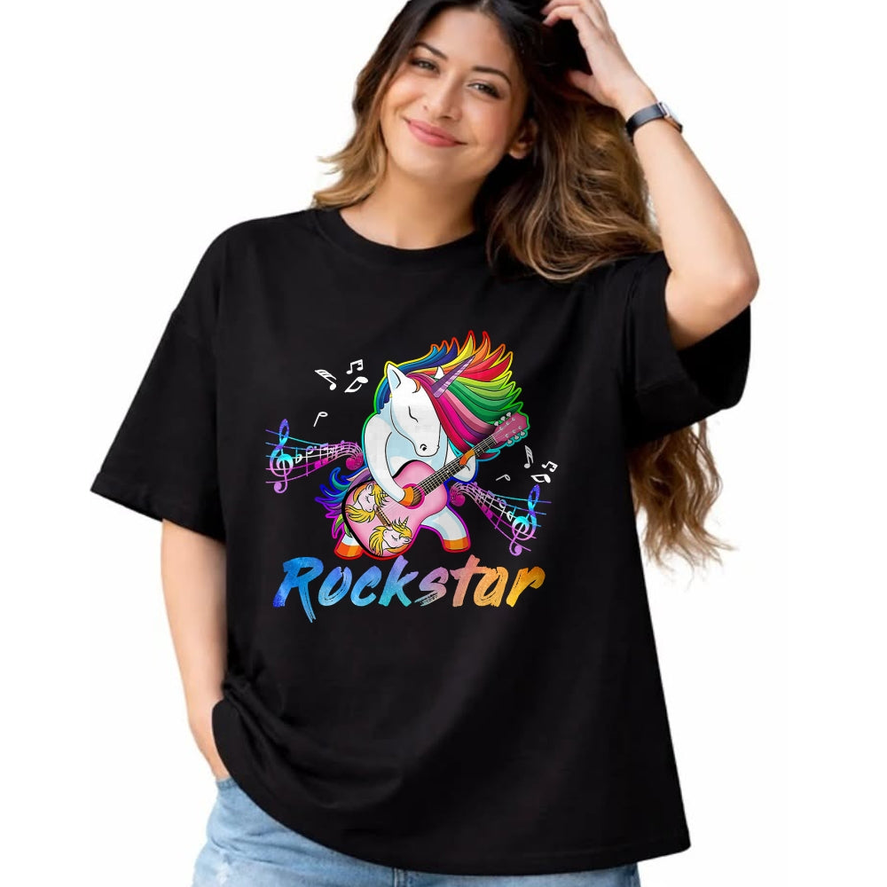 Guitar Lover Shirt, Funny Guitar UnisexT-Shirt/Hoodie/Sweatshirt HLT00 - Unicorn Rock Star Guitar Rockin_ Music Singer T-Shirt