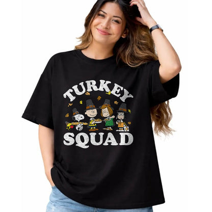 Best Thanksgiving Family Shirt , Funny Thanksgiving UnisexT-Shirt/Hoodie/Sweatshirt HLT00 - Turkey Squad T-Shirt
