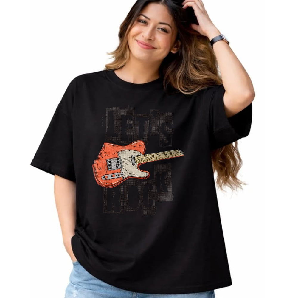 Guitar Lover Shirt, Funny Guitar UnisexT-Shirt/Hoodie/Sweatshirt HLT00 - Let_s Rock Electric Guitar Music Lover Band Guitarist Retro Vintage Tees T Shirts for Men and Women