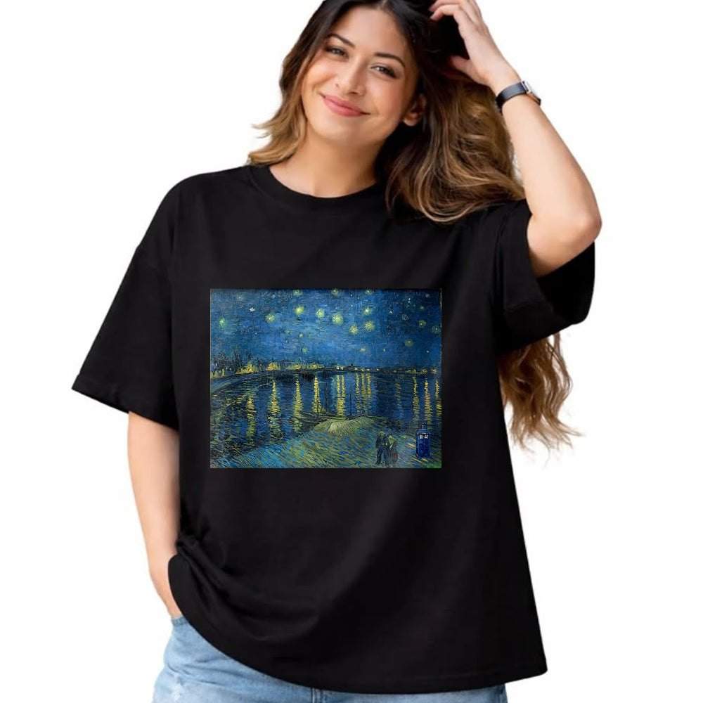 Best Doctor Shirt, Funny Doctor UnisexT-Shirt/Hoodie/Sweatshirt HLT00 - Starry Night Over the Rhone Doctor Visit T-Shirt