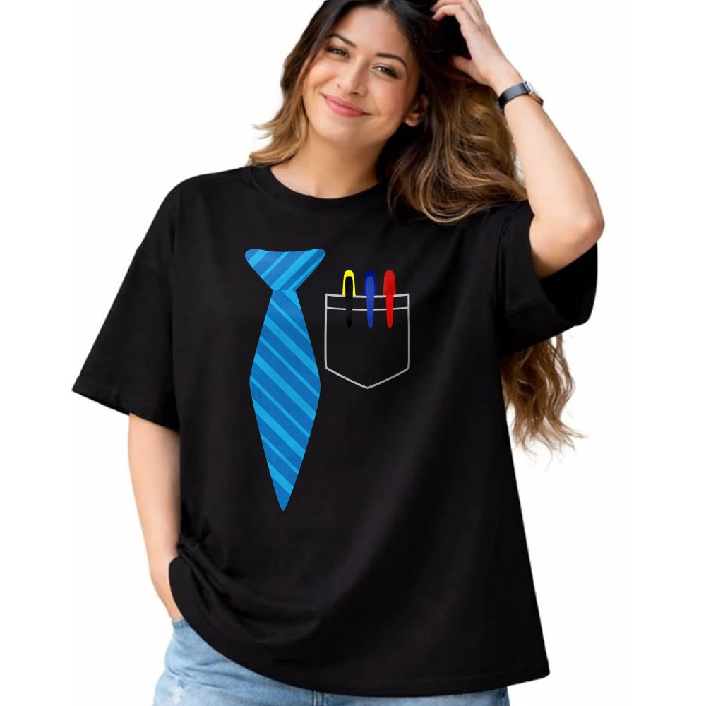 Best Teacher Shirt, Funny Teacher UnisexT-Shirt/Hoodie/Sweatshirt HLT00 - Teacher Tie & Pocket Protector Costume School Gift T-Shirt