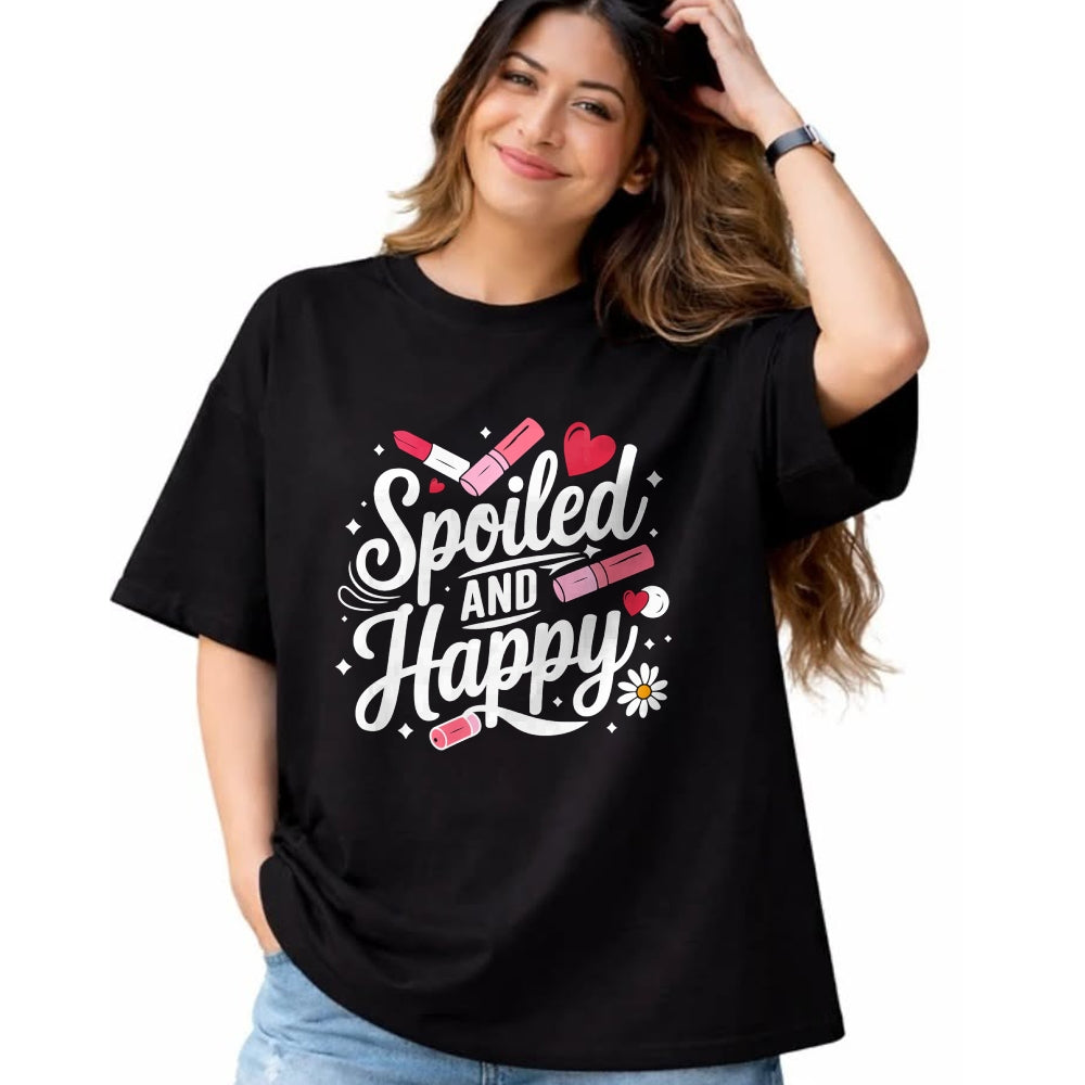 Best Wife Shirt, Wife and Husband Unisex T-Shirt/Hoodie/Sweatshirt HLT00 - Gift for wife T shirt, spoiled wife   Spoiled Wife Spoiled And Happy Sweatshirt
