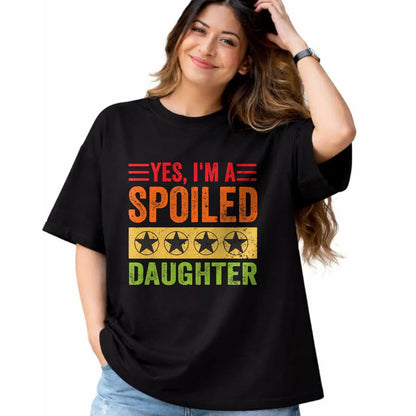 Best Wife Shirt, Wife and Husband Unisex T-Shirt/Hoodie/Sweatshirt HLT00 - Yes I'm A Spoiled Daughter Tees Women Girls Valentines Day T-Shirt (1)
