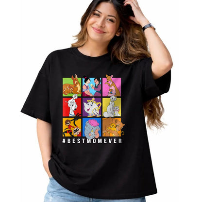 Gift for Mom Shirt, Funny Mom Unisex T-Shirt/Hoodie/Sweatshirt HLT00 - Disney Characters BestMomEver Mother_s Day T-Shirt