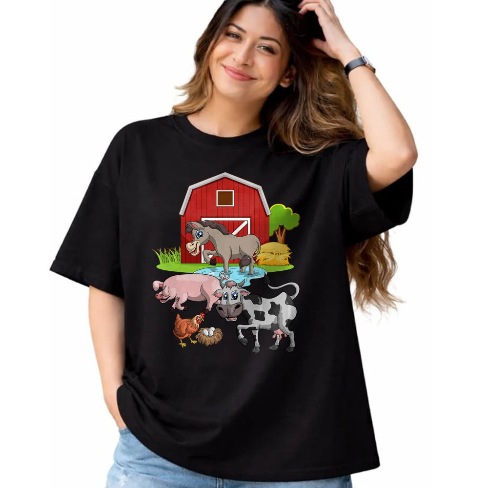 Best Farmer Life Shirt, Funny Farmer UnisexT-Shirt/Hoodie/Sweatshirt HLT00 - Donkey Pig Chicken Cow Agriculture Farm Animal T-Shirt