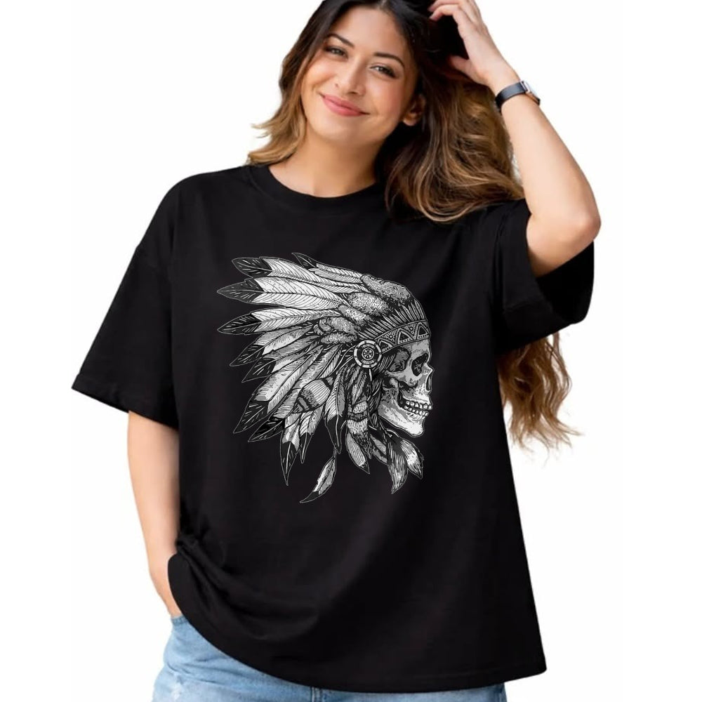 Native American T-Shirts, Vintage Native American Unisex T-Shirt/Hoodie/Sweatshirt HLT00 - American Motorcycle Skull Native Indian Eagle Chief Vintage