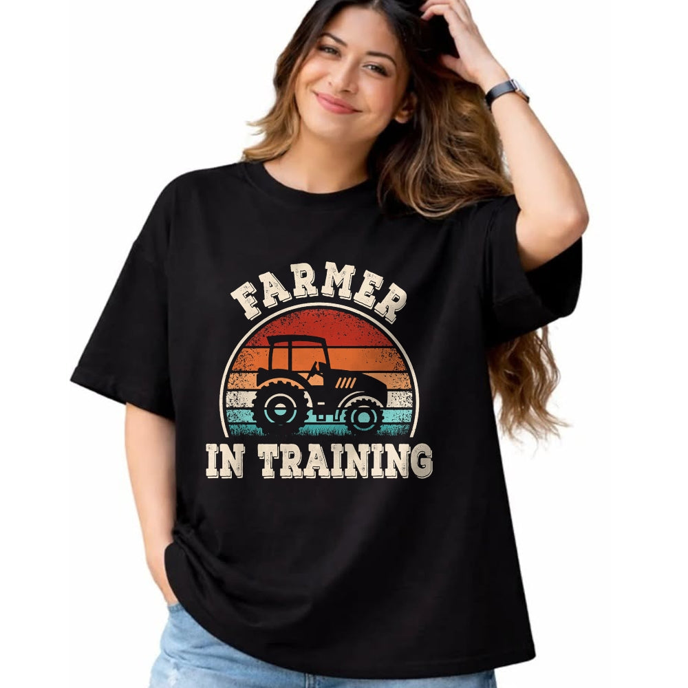 Best Farmer Life Shirt, Funny Farmer UnisexT-Shirt/Hoodie/Sweatshirt HLT00 - Farmer in Training Tractor Funny Farming Boys Girls Kids T-Shirt
