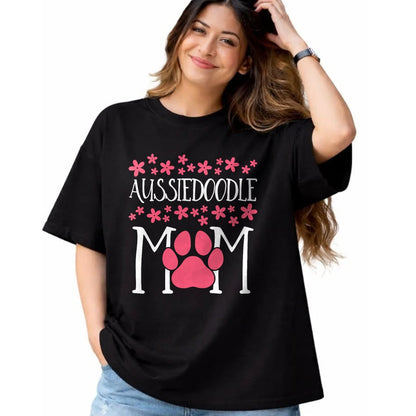Gift for Mom Shirt, Funny Mom Unisex T-Shirt/Hoodie/Sweatshirt HLT00 - Aussiedoodle Mom T-Shirt Doodle awesome Dog lover T-Shirt