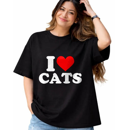 Cat Love Shirt, Funny Cat Lover Gift UnisexT-Shirt/Hoodie/Sweatshirt HLT00 - I Heart Cats - I Heart Cats I Love Cats T-Shirt