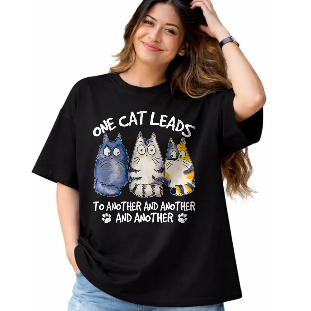 Cat Love Shirt, Funny Cat Lover Gift UnisexT-Shirt/Hoodie/Sweatshirt HLT00 - Funny Cat Design Cat Lover Kitten Cat T-Shirt (1)