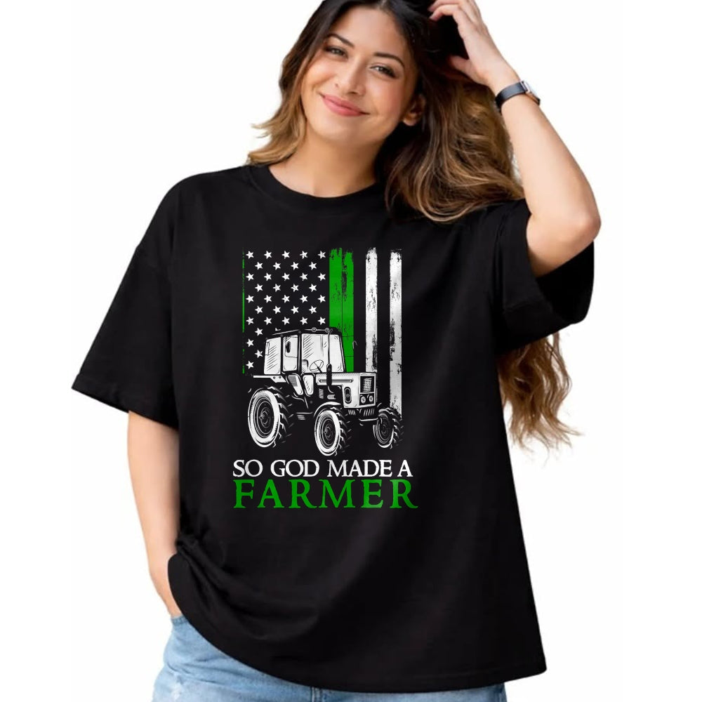 Best Farmer Life Shirt, Funny Farmer UnisexT-Shirt/Hoodie/Sweatshirt HLT00 - So God Made A Farmer, Farming Farmer T-Shirt (4)