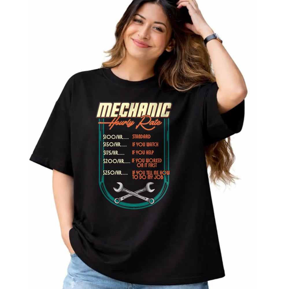 Best Mechanic Life Shirt, Funny Mechanic UnisexT-Shirt/Hoodie/Sweatshirt HLT00 - Mechanic Hourly Rate Car Auto Repairman Labor Rates T-Shirt (2)