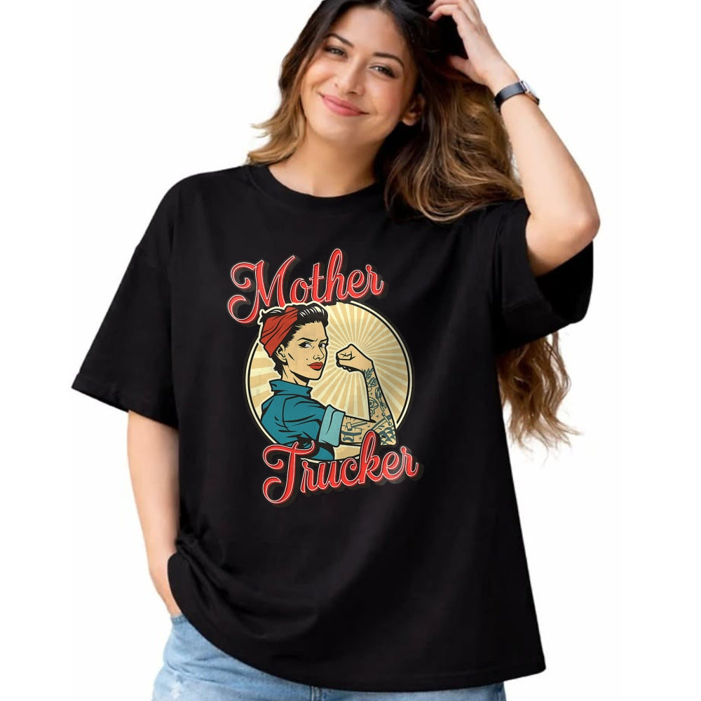 Best Truck Driver Life Shirt, Funny Trucker UnisexT-Shirt/Hoodie/Sweatshirt HLT00 - Women Truck Driver Mother Trucker T-Shirt