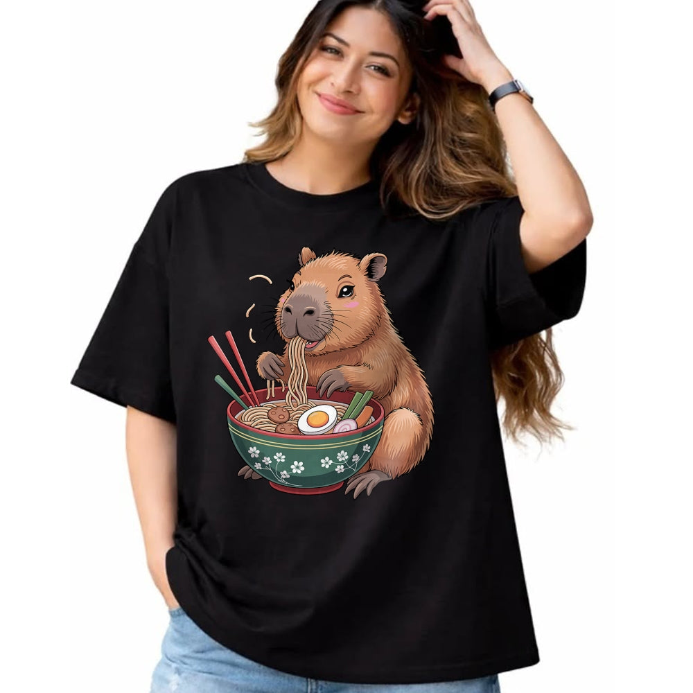 Cute Capybara Shirt, Funny Capybara Unisex T-Shirt/Hoodie/Sweatshirt HLT00 - Cool Capybara Art for Men Women Kids Rodent Capybara Lover T-Shirt