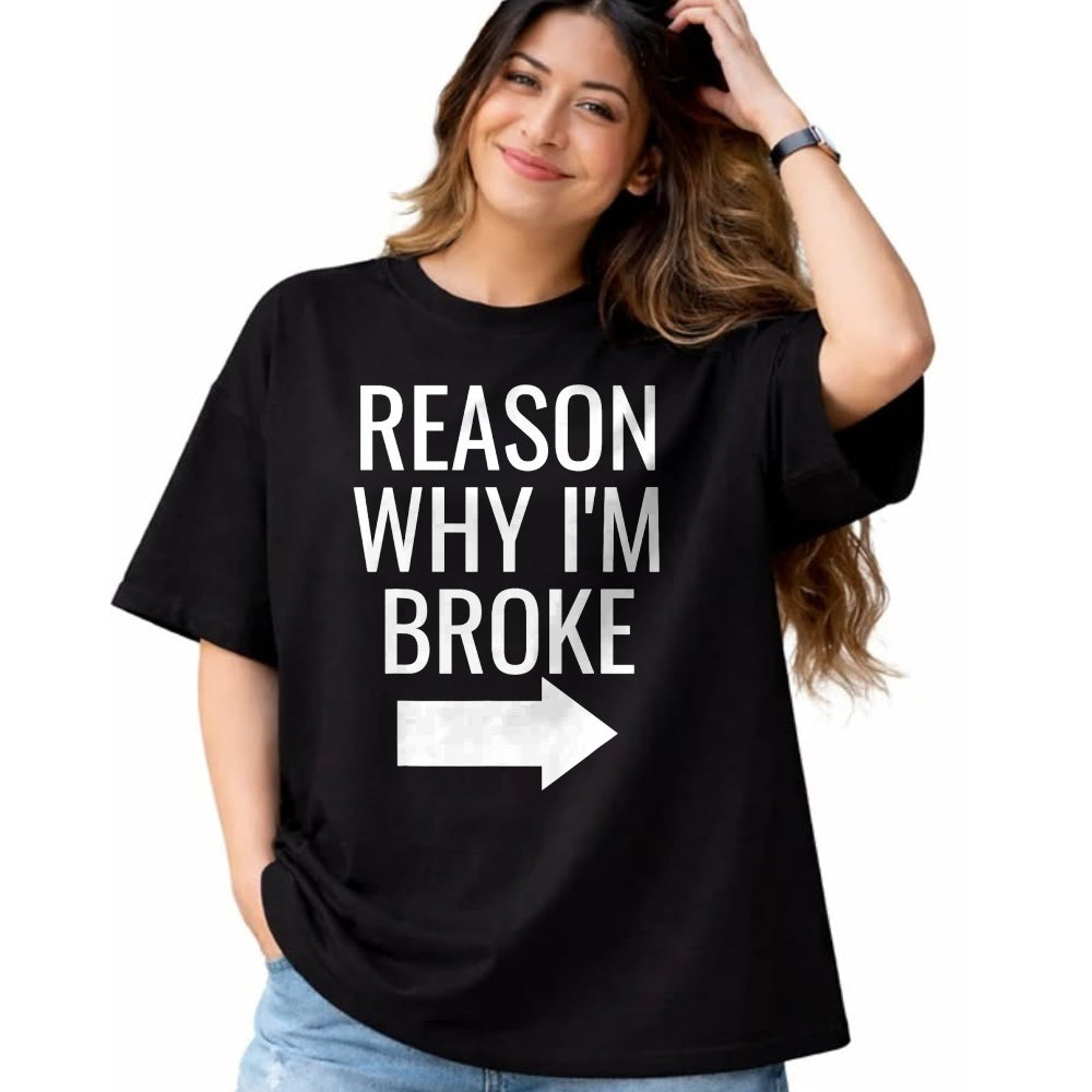Best Wife Shirt, Wife and Husband Unisex T-Shirt/Hoodie/Sweatshirt HLT00 - Reason Why I'm Broke Spoiled Funny Matching Couples T-Shirt (2)