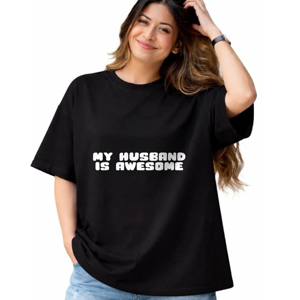 Best Wife Shirt, Wife and Husband Unisex T-Shirt/Hoodie/Sweatshirt HLT00 - Funny Couples T-Shirt My Husband Is Awesome T-Shirt