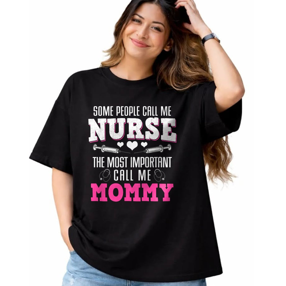 Funny Nurse Shirt, Nurse Unisex T-Shirt/Hoodie/Sweatshirt HLT00 - Proud Nurse And Loving Mommy Best Mom Hero Mother's Day Gift T-Shirt