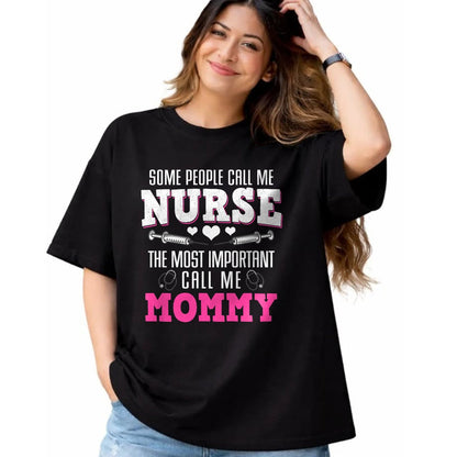 Funny Nurse Shirt, Nurse Unisex T-Shirt/Hoodie/Sweatshirt HLT00 - Proud Nurse And Loving Mommy Best Mom Hero Mother's Day Gift T-Shirt