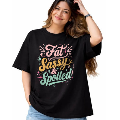 Best Wife Shirt, Wife and Husband Unisex T-Shirt/Hoodie/Sweatshirt HLT00 - Naughty Girl Fat Sassy And Spoiled Dirty Adult Humor Funny T-Shirt