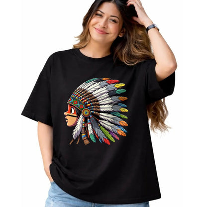 Native American T-Shirts, Vintage Native American Unisex T-Shirt/Hoodie/Sweatshirt HLT00 - Native American Indian Ancestors Headdress Chief kid toddler