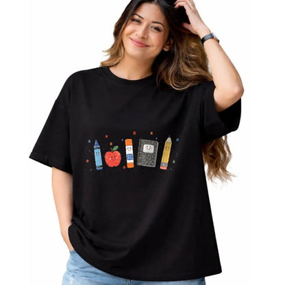 Best Teacher Shirt, Funny Teacher UnisexT-Shirt/Hoodie/Sweatshirt HLT00 - Teacher Back to School Cute School Crayon Apple Pencil T-Shirt