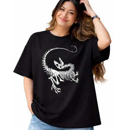Best Dinosaur Lover Shirt, Funny Dinosaur UnisexT-Shirt/Hoodie/Sweatshirt HLT00 - Velociraptor Dinosaur Fossil Skeleton Paleontology T-Shirt, Men, Black, 3X-Large