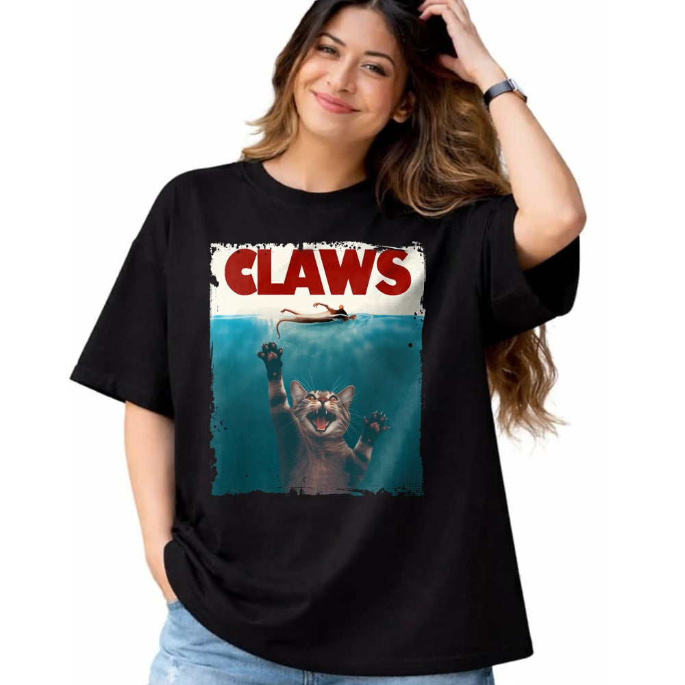 Cat Love Shirt, Funny Cat Lover Gift UnisexT-Shirt/Hoodie/Sweatshirt HLT00 - Claws Funny Cat I Love Cat Paws Cat Parody Animal Lover T-Shirt