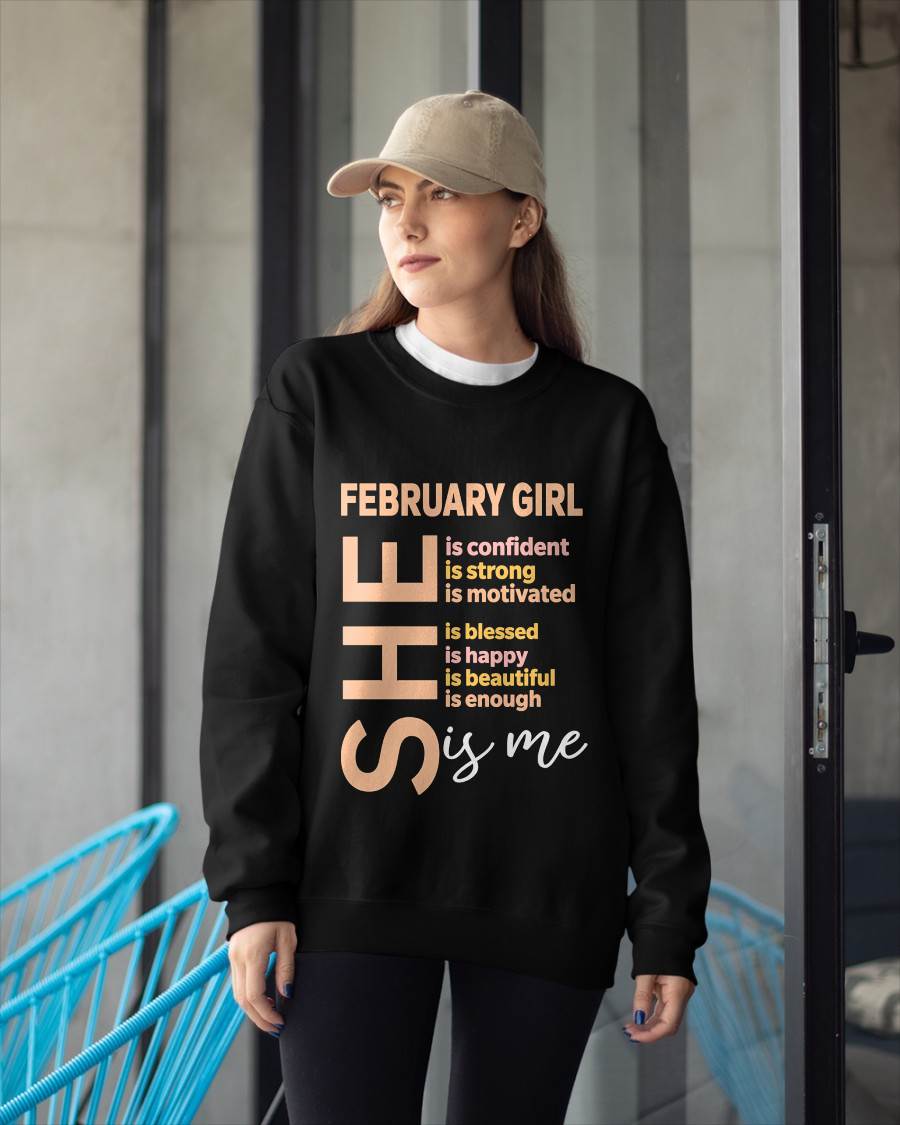 FEBRUARY GIRL - SELF LOVE TYPOGRAPHY - FOR WOMEN - TLEE02 (SKU2606-255-02)
