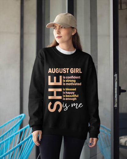 AUGUST GIRL - SELF LOVE TYPOGRAPHY - FOR WOMEN - TLEE08 (SKU2606-255-08)