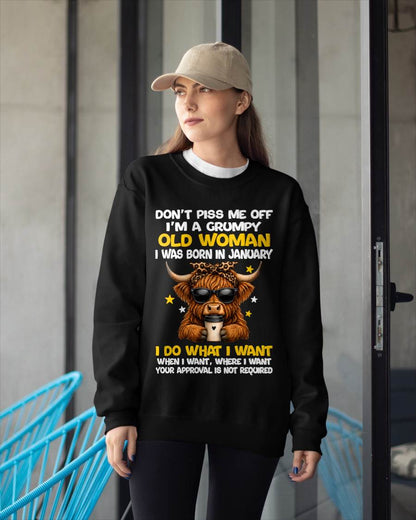 JANUARY BORN WOMAN FUNNY SHIRT - FOR WOMEN - TLEE01 (SKU2607-217-01)
