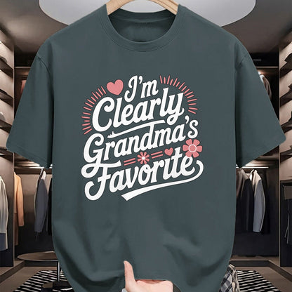 Best Grandma Shirt, Proud Grandma Unisex T-Shirt/Hoodie/Sweatshirt HLT00 - I'm Clearly Grandma's Favorite, Granddaughter Grandma T-Shirt
