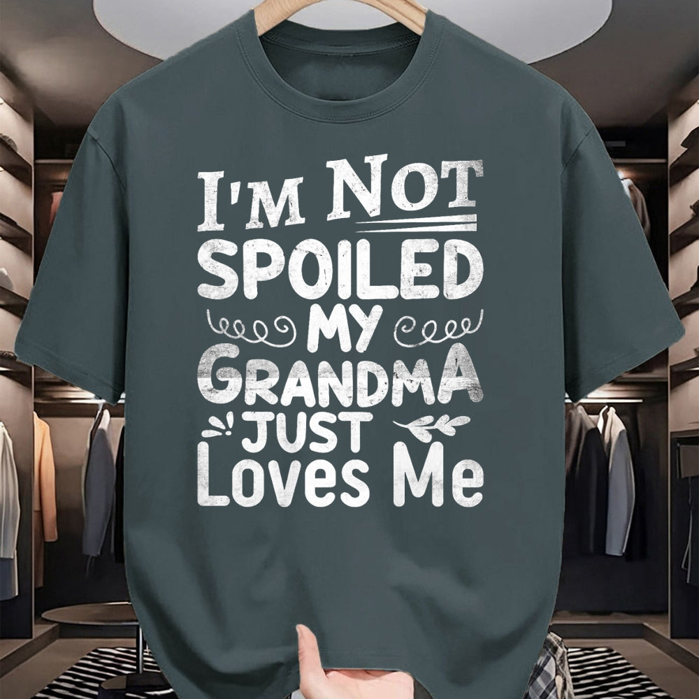 Best Wife Shirt, Wife and Husband Unisex T-Shirt/Hoodie/Sweatshirt HLT00 - I'm Not Spoiled My Grandma Just Love Me Family T-Shirt
