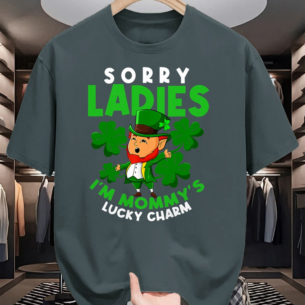 Gift for Mom Shirt, Funny Mom Unisex T-Shirt/Hoodie/Sweatshirt HLT00 - Mommys Lucky Charm Mom St Patricks Day Leprechaun Toddler T-Shirt