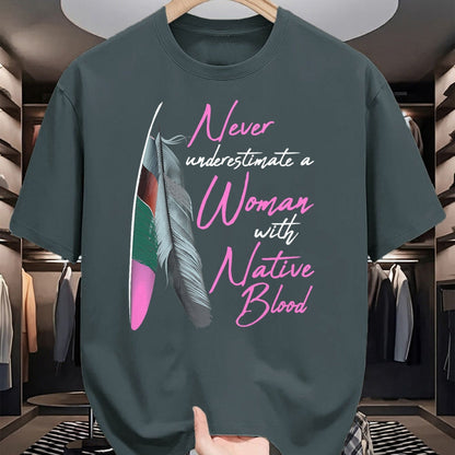 Native American T-Shirts, Vintage Native American Unisex T-Shirt/Hoodie/Sweatshirt HLT00 - Native American Indian A Woman With Native Blood