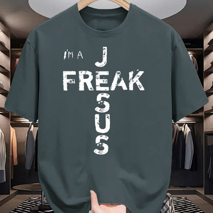 Christian Tee, Christian Faith Unisex T-Shirt/Hoodie/Sweatshirt HLT00 - I_m A JESUS FREAK - Faith, God, Cross, Christian - Jesus4m3 T-Shirt