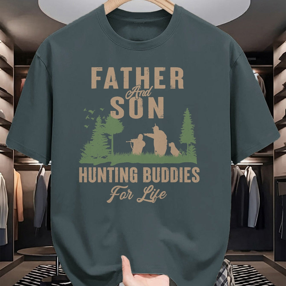 Best Wife Shirt, Wife and Husband Unisex T-Shirt/Hoodie/Sweatshirt HLT00 - Father and Son Hunting Buddies For Life Hunter Husband Dad T-Shirt