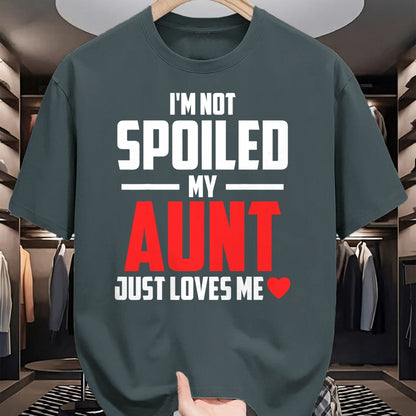 Best Wife Shirt, Wife and Husband Unisex T-Shirt/Hoodie/Sweatshirt HLT00 - I'm Not Spoiled My Aunt Just Loves Me Auntie Funny Child T-Shirt