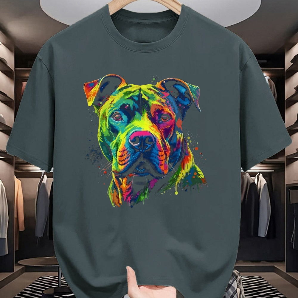 Dog Love Shirt, Dog Lover Gift T-Shirt/Hoodie/Sweatshirt HLT00 - Pitbull Dog I Love Dad Tattoo Funny Family T-Shirt