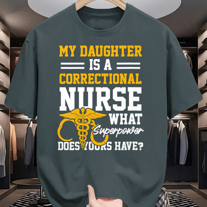 Funny Nurse Shirt, Nurse Unisex T-Shirt/Hoodie/Sweatshirt HLT00 - Womens Correctional Nurse Daughter Nursing RN V-Neck T-Shirt