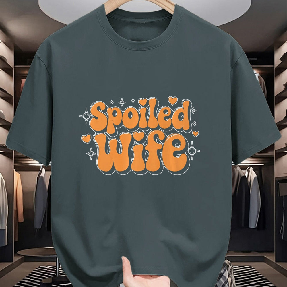 Best Wife Shirt, Wife and Husband Unisex T-Shirt/Hoodie/Sweatshirt HLT00 - Gift for wife T shirt, spoiled wife   Spoiled Wife Premium T-Shirt